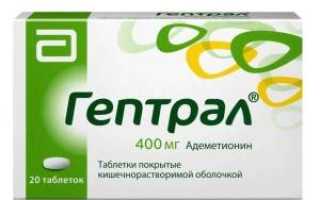 Гептрал таблетки инструкция